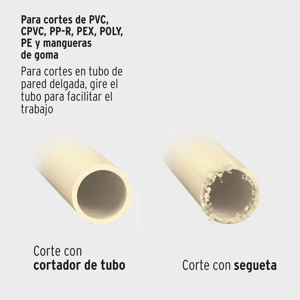 Cortador De Tubo Plastico Truper