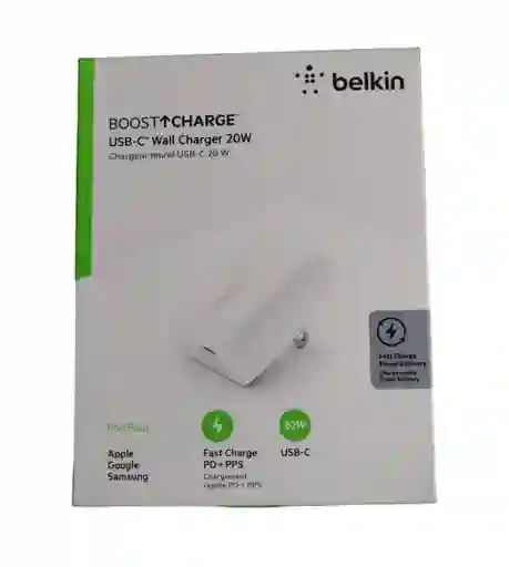 Cargador De Pared Belkin Usb-c 20w