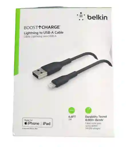 Cable Belkin Lightning A Usb-a 2 Metros