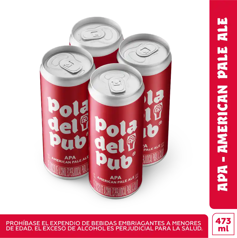 Pola del Pub 4-pack cerveza APA 473 Ml