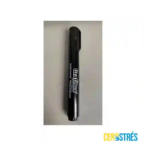 Marcador Permanente Negro Grafitos