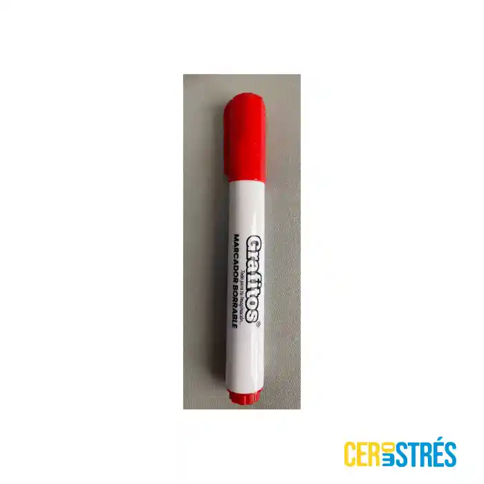 Marcador Borrable Rojo Grafitos