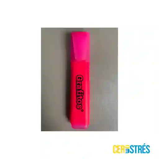 Resaltador Rosado Neón Grafitos