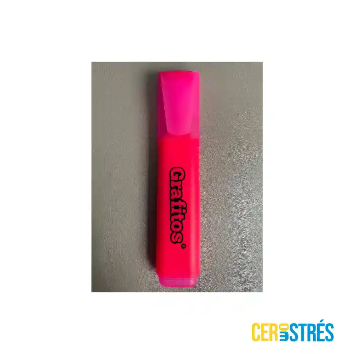 Resaltador Rosado Neón Grafitos