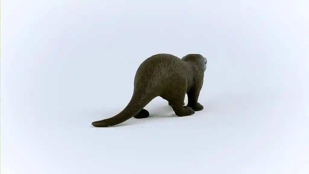 Figura De Animales Nutria Colección Pintado A Mano