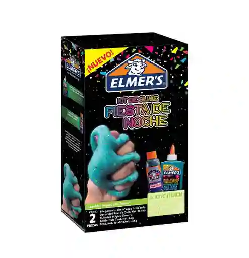 Kit Slime Fiesta De Noche Marca Elmers Original 147ml Mas 65g