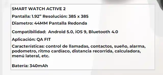 Smartwatch Active 2 Redondo