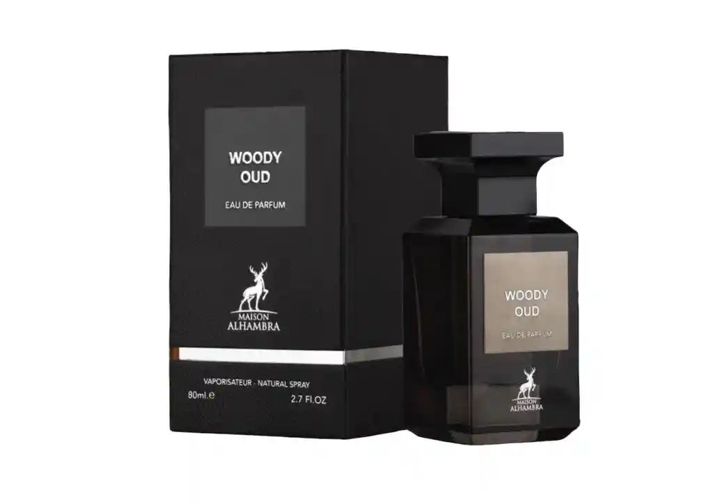 Perfume Woody Oud Maison Alhambra - Eau De Parfum - 80ml - Unisex 100% Original