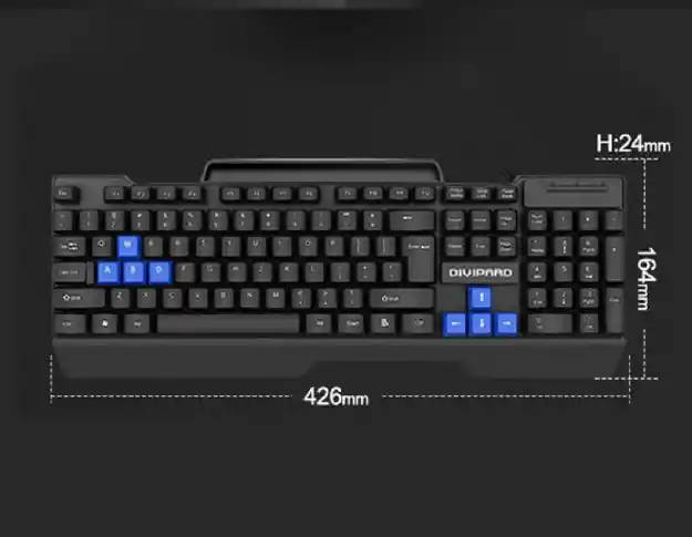 Teclado De Cable D350 Para Pc Ergonómico