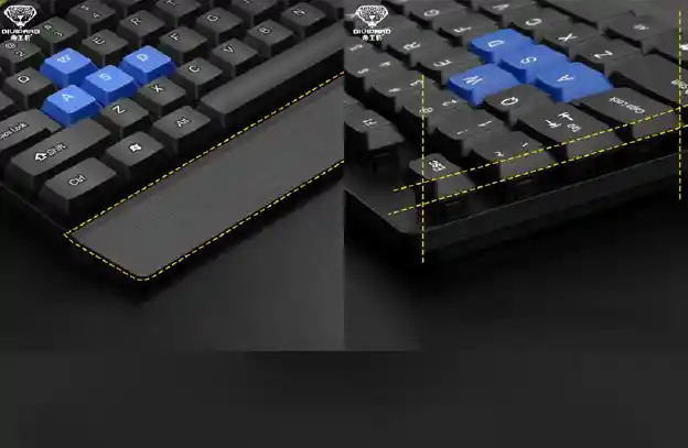 Teclado De Cable D350 Para Pc Ergonómico