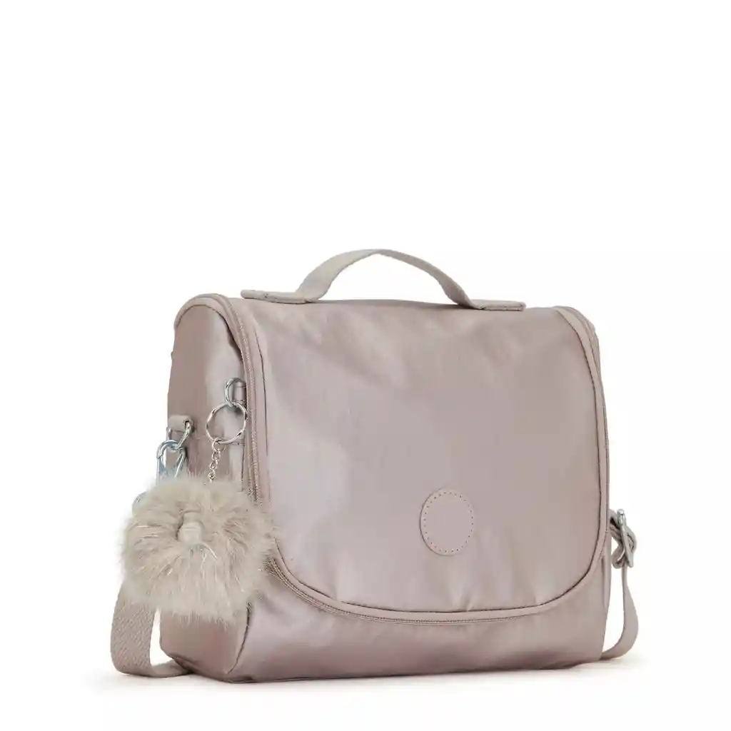 Kipling Lonchera Oro Rosa Metalizada Original