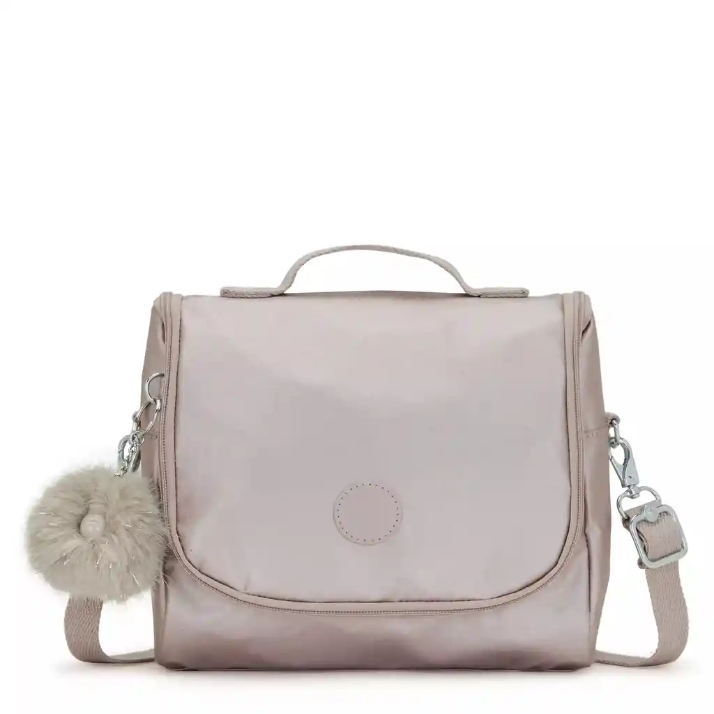 Kipling Lonchera Oro Rosa Metalizada Original