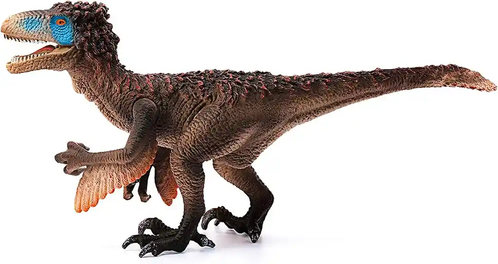 Figura Dinosaurios Utahraptor Colección Pintado A Mano