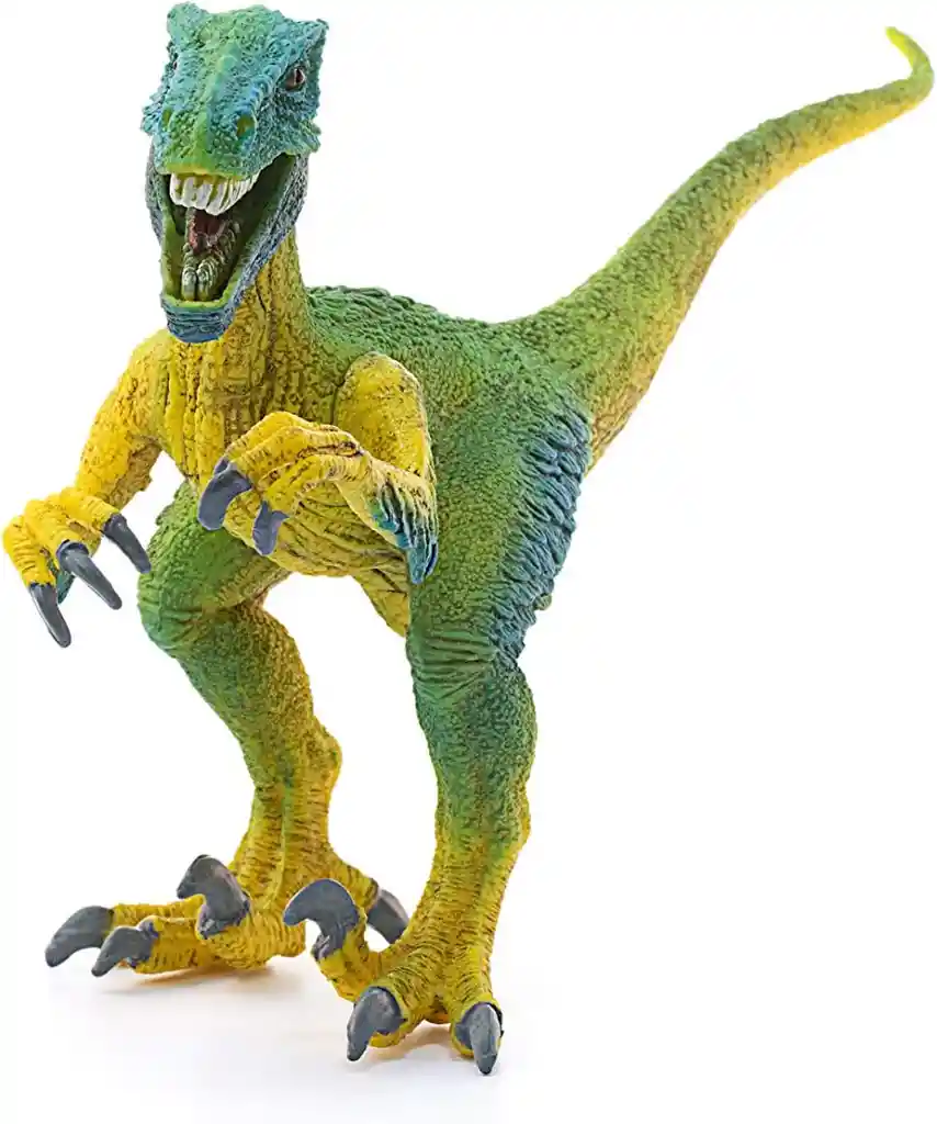 Figura Dinosaurios Velociraptor Colección Pintado A Mano