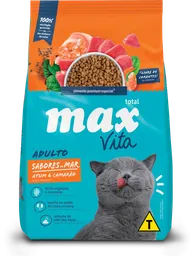 Max Alimento Para Gato Sabores De Mar Atun Y Camaron Max Gatos 3kg