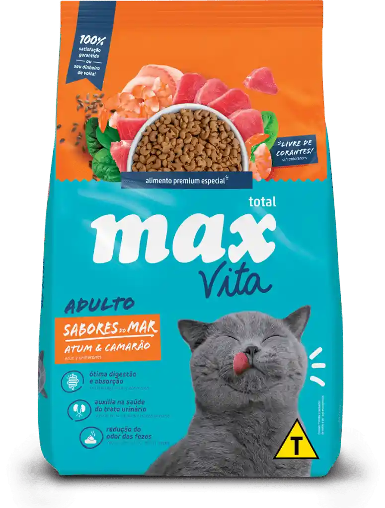 Max Alimento Para Gato Sabores De Mar Atun Y Camaron Max Gatos 3kg