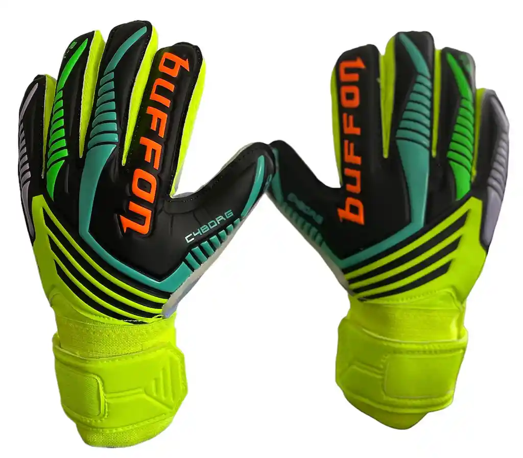 Guantes De Fútbol Buffon Cyborg Con Antifracturante - Talla 8.