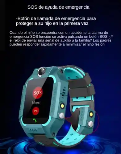 Reloj Inteligente Smartwatch Para Niños, Gps, Llamadas, Cámara