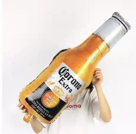 Globo Cerveza Corona Dorada Extra Decoracion Hombre 40x99cm