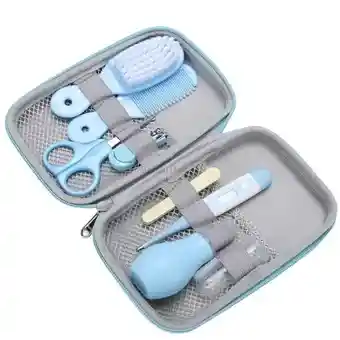 Kit Set Cirugía Cuidado Del Bebe Corta Uñas Salud 8 Piezas Hy-g-2 Azul