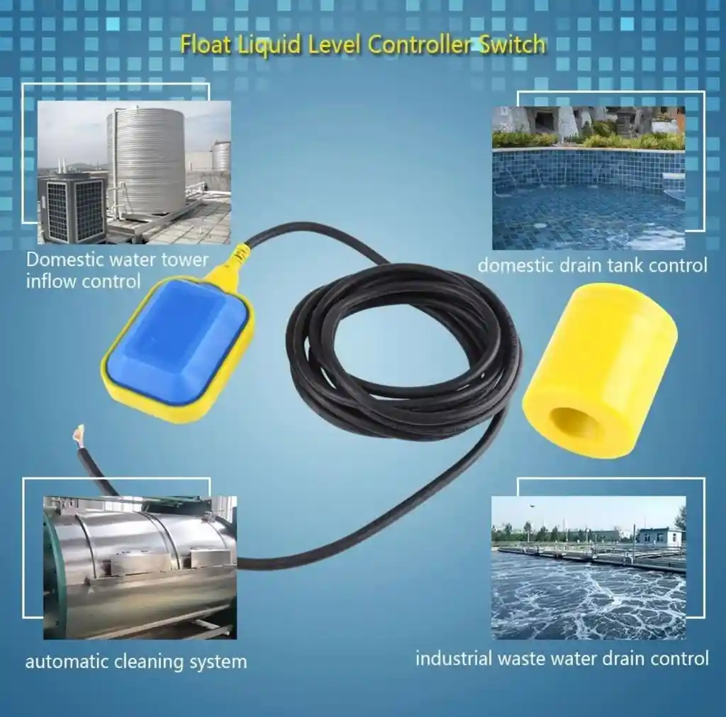 Flotador De Nivel - Control Nivel De Agua Swich Flow Cable 2 Mtrs Karluz