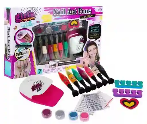 Juguete Kit De Uñas Para Niñas Decorativo - Creativo 2 En 1