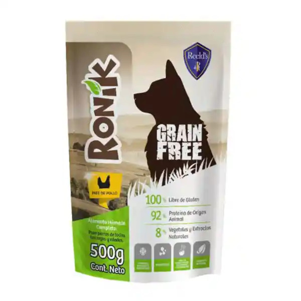 Alimento Humedo Para Perro Ronik Pollo 500gr