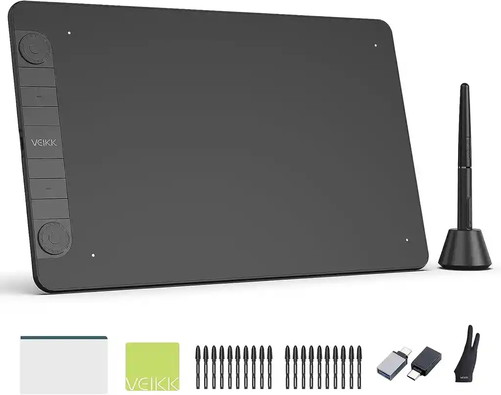 Tableta De Dibujo Gráfico Veikk Vk1060pro 8192 Lv - 5080 Lpi