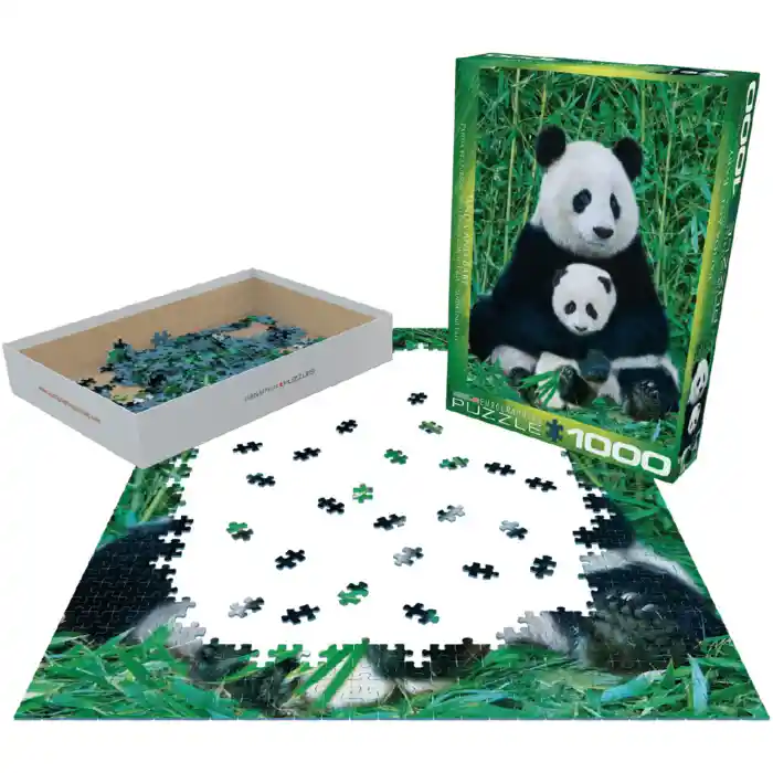 Romp. Eurographics 1000 Piezas Panda & Baby, Panda Y Su Cria 6000-0173