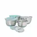 Set De Bowls Tezzio 10 Piezas Acero Inoxidable