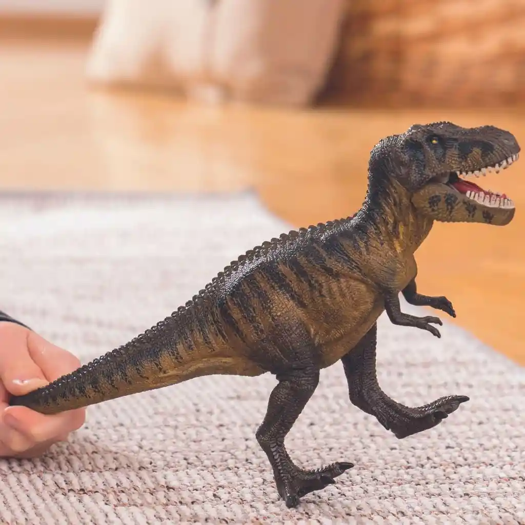 Figura Dinosaurios Tarbosaurus Colección Pintado A Mano