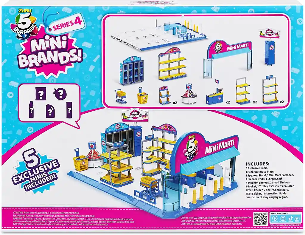 Zuru Mini Brands Serie 4 Supermercado Interactivo De Colección