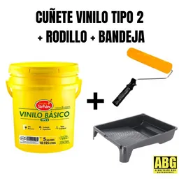 ¡¡¡ Super Combo Cuñete Pintura Basica Tipo 2 Tito Pabon +bandeja + Rodillo 9 !!!