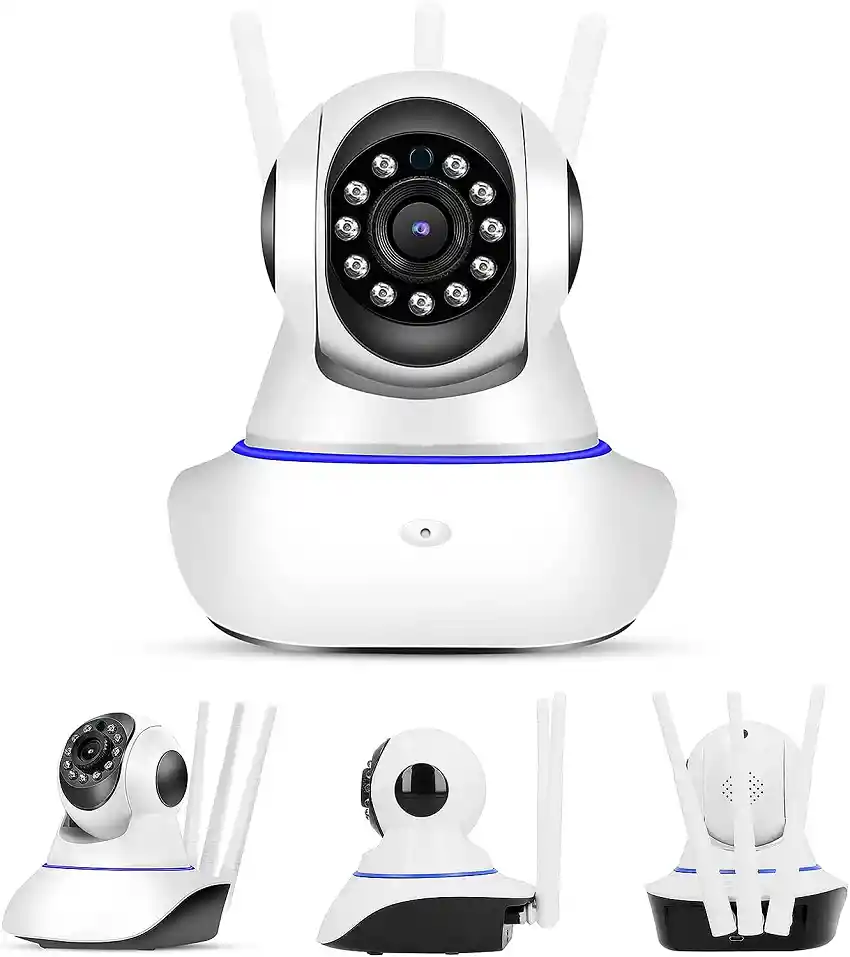 Camara Robotica Ip 3 Antenas Seguridad Wifi Hd 360°ip Wifi