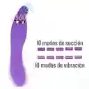 Vibrador Succionador Doble Motor Vibrador Doble Con Estimulador Extremo