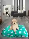 Cama Acolchada Para Mascotas Impermeable Grande + Funda En Tela Polar