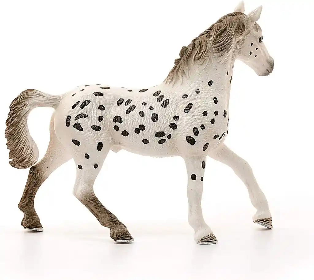 Figura De Animales Caballo Knabstrupper Pintado A Mano