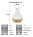   HUMIDIFICADOR  Difusor De Aromas Florero Cascara Huevo 400 Ml Madera Clara 