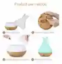   HUMIDIFICADOR  Difusor De Aromas Florero Cascara Huevo 400 Ml Madera Clara 