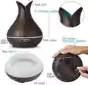   HUMIDIFICADOR  Difusor De Aromas Estilo Jarron Pequeno 400Ml Tipo Madera Orcura Ambientador 