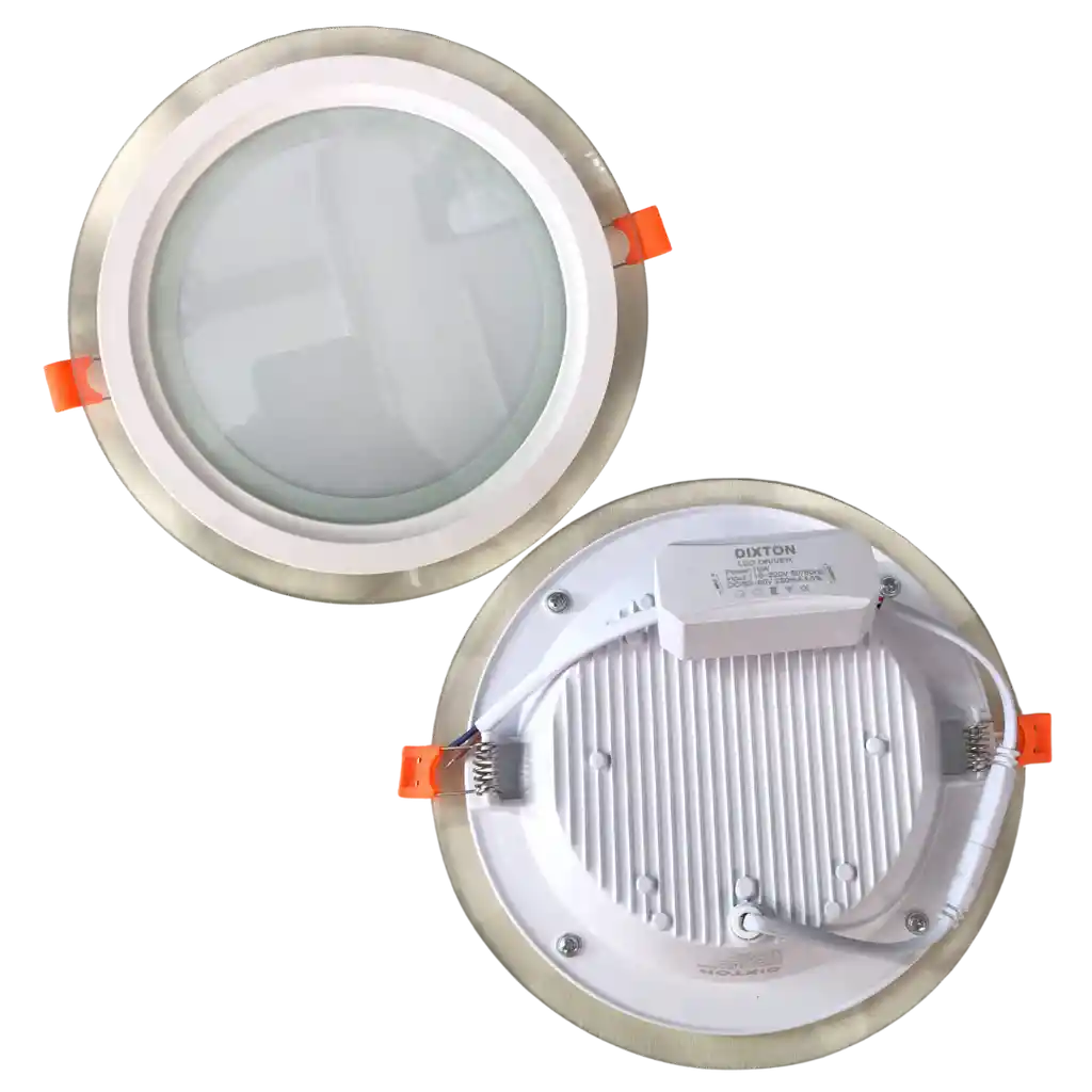 Panel Led De Incrustar De Vidrio 18w 3 Tonos
