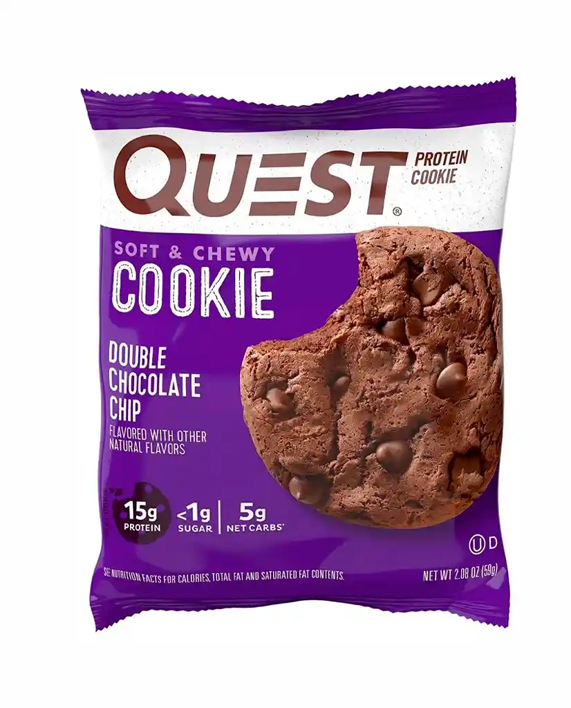 Galleta Cookies Doble Chocolate Chip Quest 59 Gr