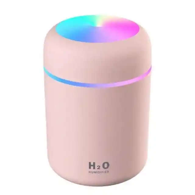   HUMIDIFICADOR  H2O Con Luz Led Multicolor Rosado 