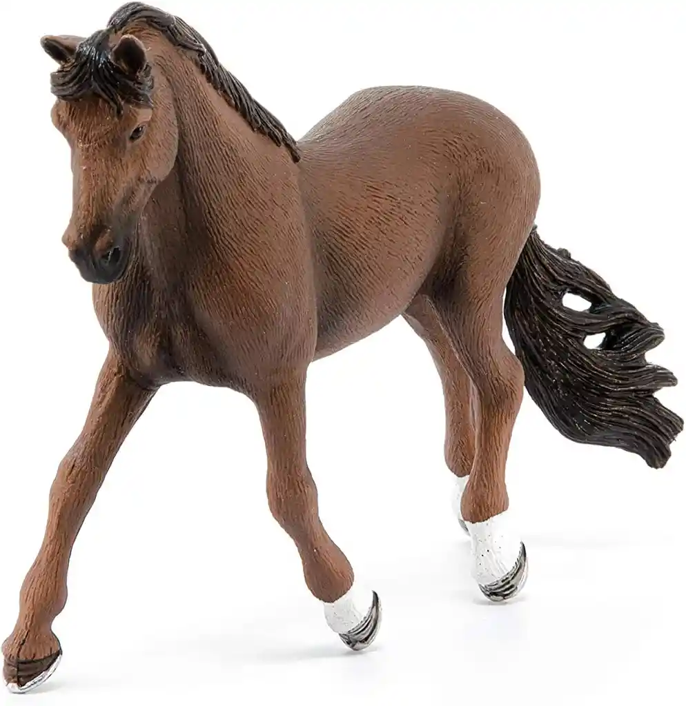 Figura De Animales Caballo Trakehner Pintado A Mano