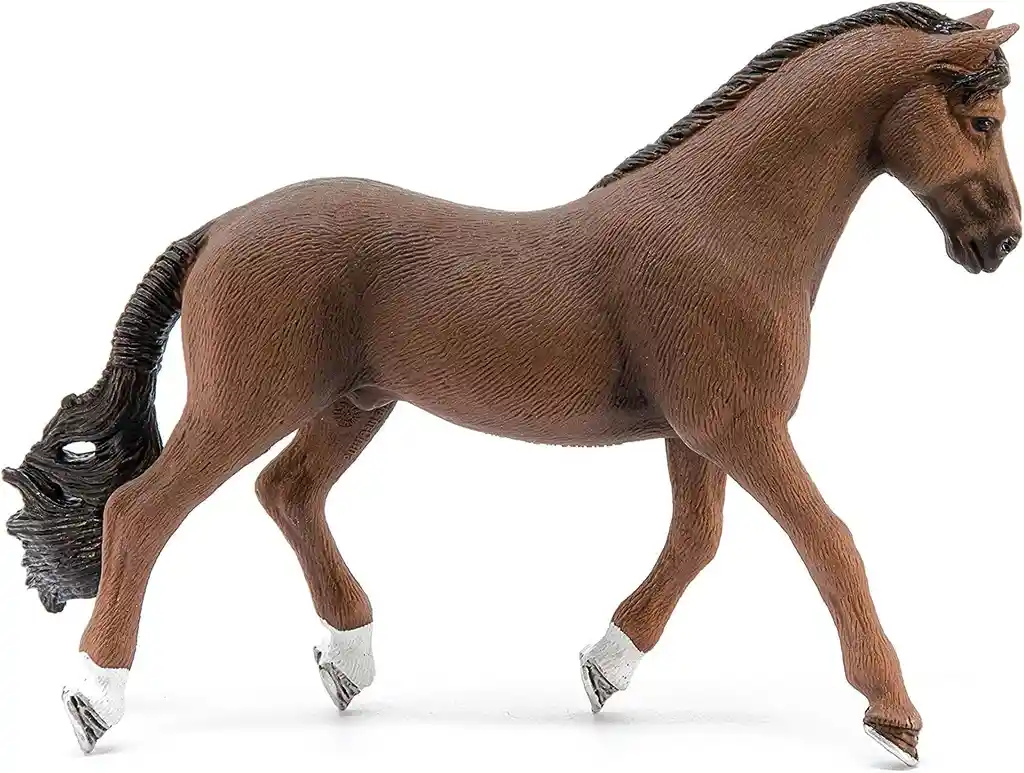 Figura De Animales Caballo Trakehner Pintado A Mano