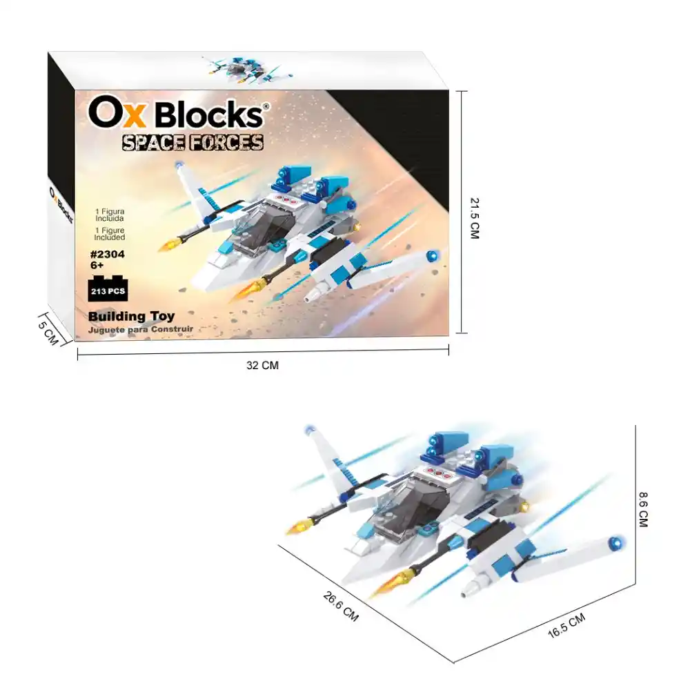 Ox Space Forces - Bloques De Juguete Para Construir - 213 Piezas