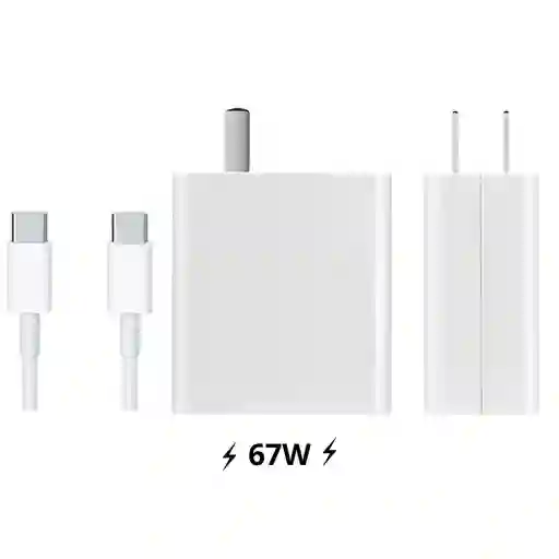 Cargador De Pared Xiaomi 67w Carga Rápida Tipo C