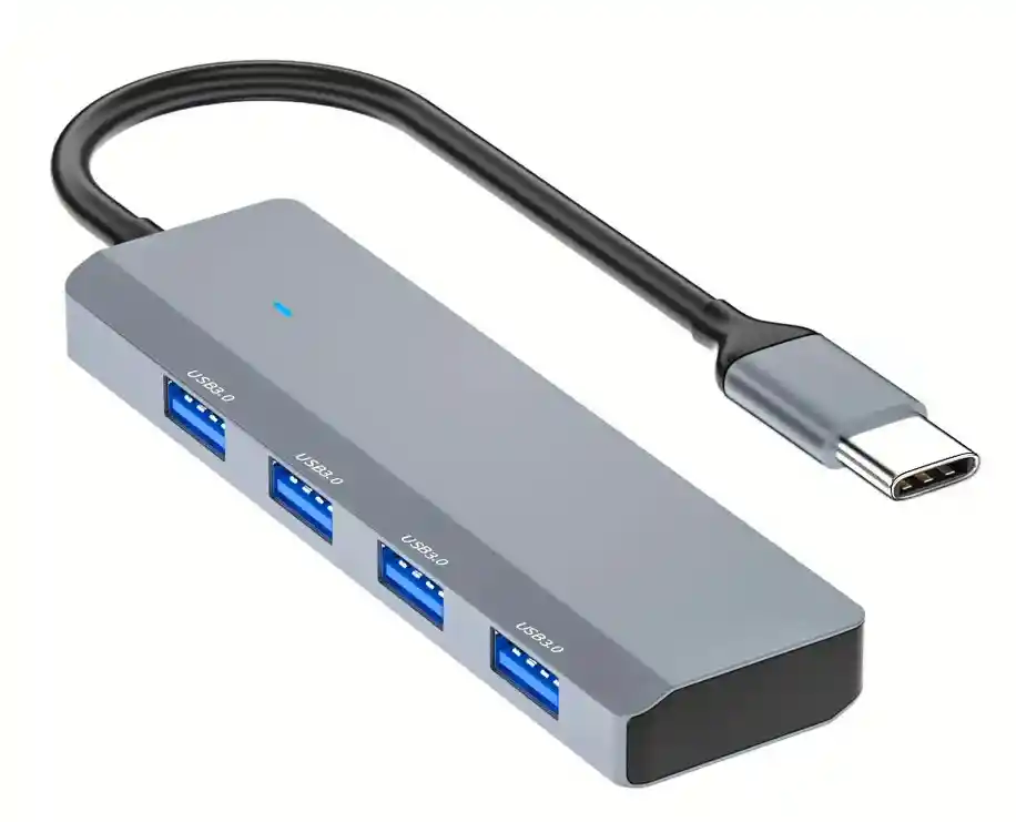 Hub Multipuertos Usb 3.0 Con Adaptador Usb