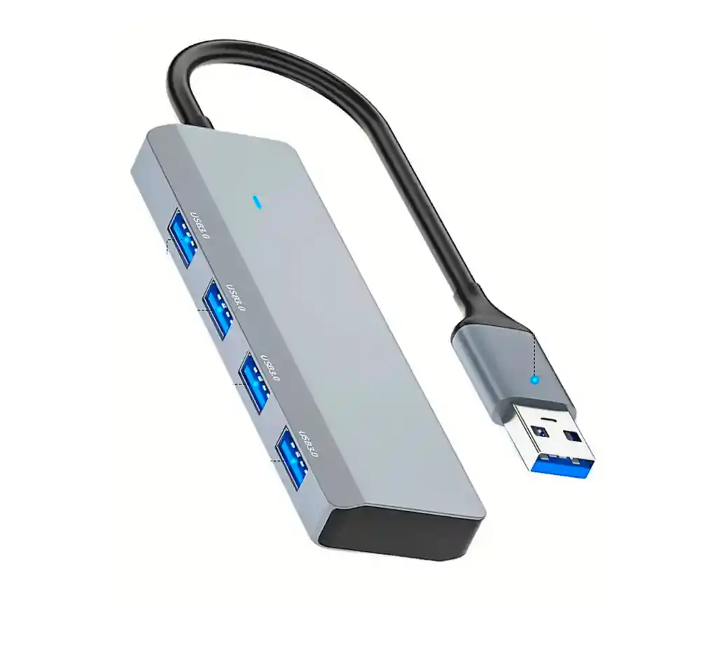 Hub Multipuertos Usb 3.0 Con Adaptador Usb