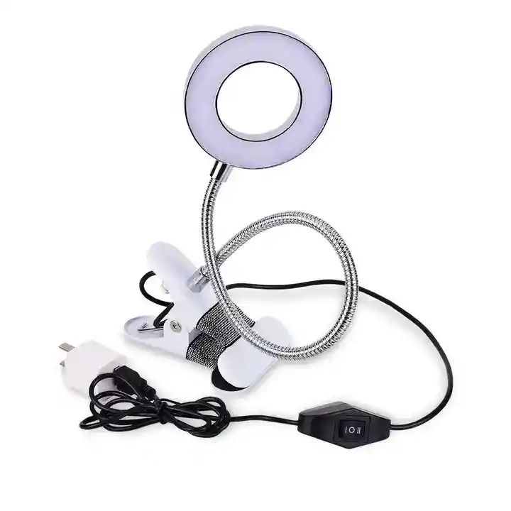 Lámpara De Escritorio Clip-on Para Tatuaje Uñas Arte Lectura Belleza Maquillaje Mesa Protección Ocular Luz Led Plegable Flexible Usb